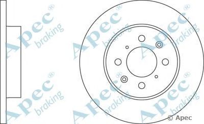 APEC BRAKING dsk741 -  Тормозной диск